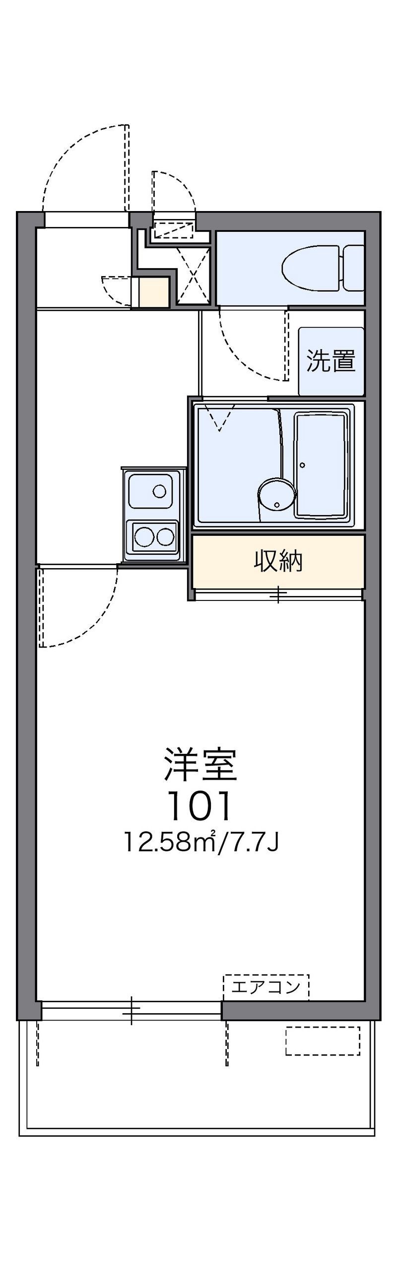 レオパレスコスモス 間取図