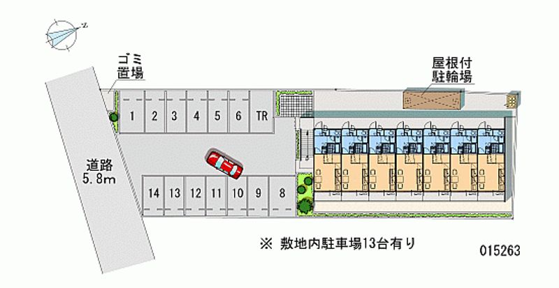 レオパレスさぎしまⅡ 月極駐車場