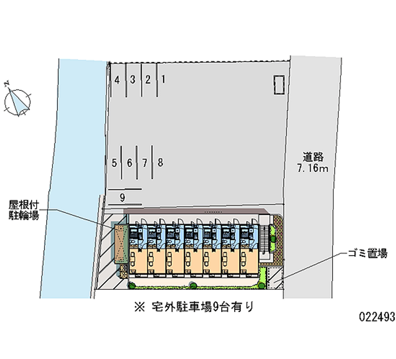 22493 Monthly parking lot