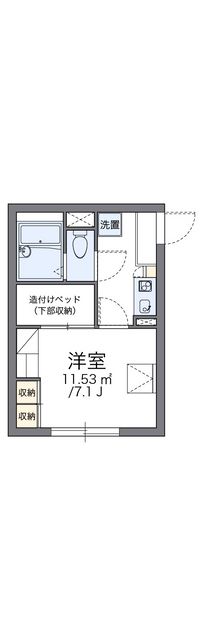 レオパレスプロスペラーレ 間取り図