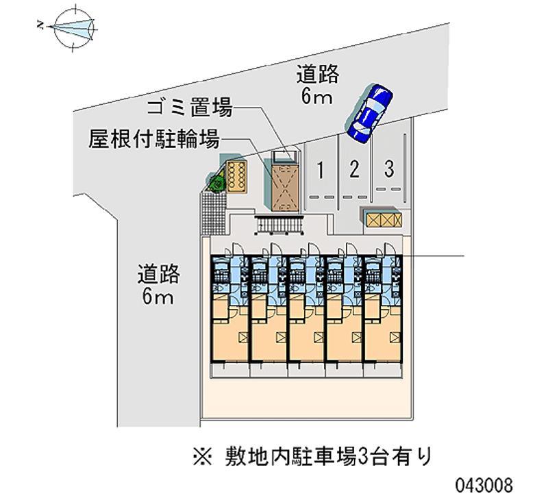 レオパレスディアコート大谷 区画図