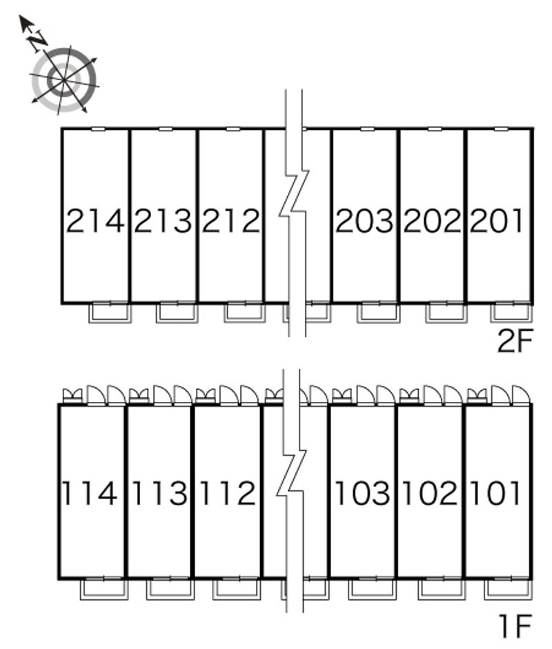 レオパレスソレーユ 間取配置図