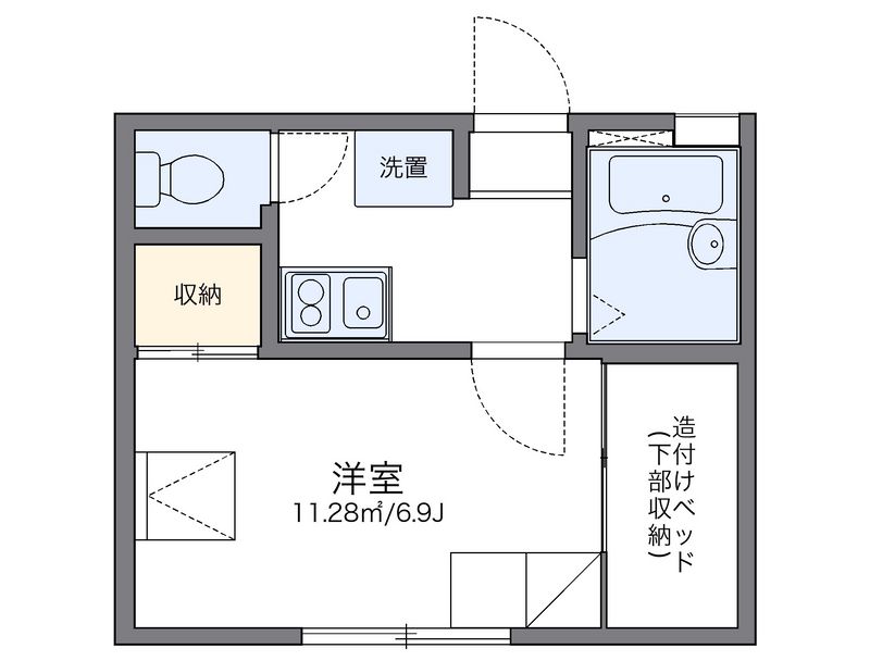 レオパレスアズール新大阪 間取図