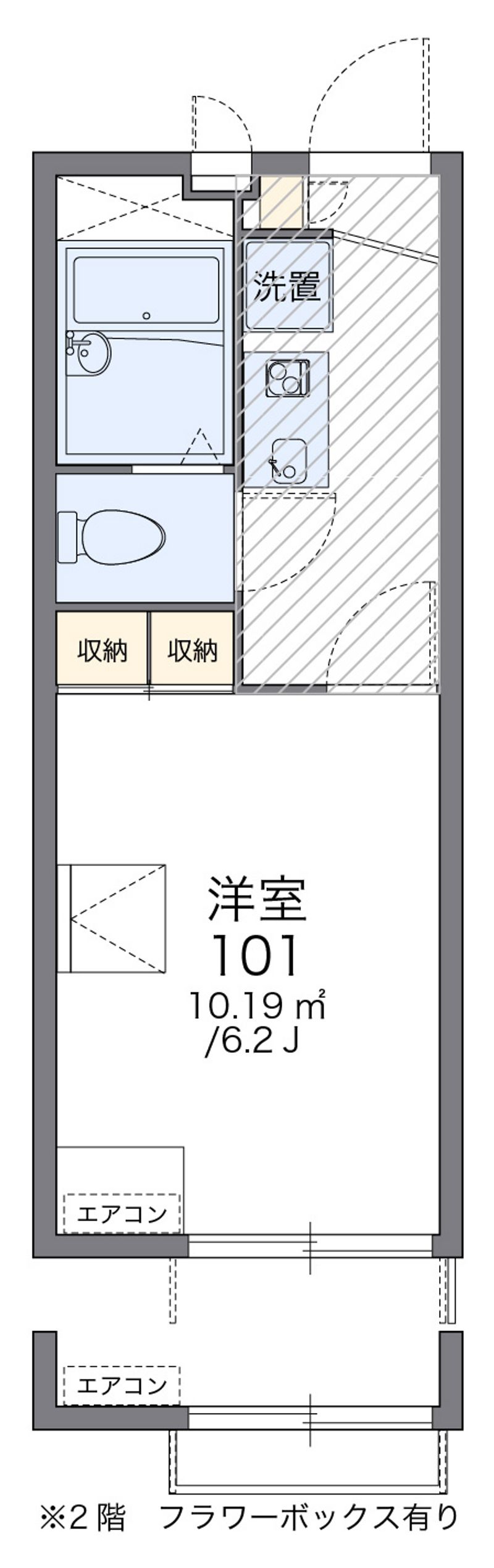 レオパレスアビテⅢ 間取図