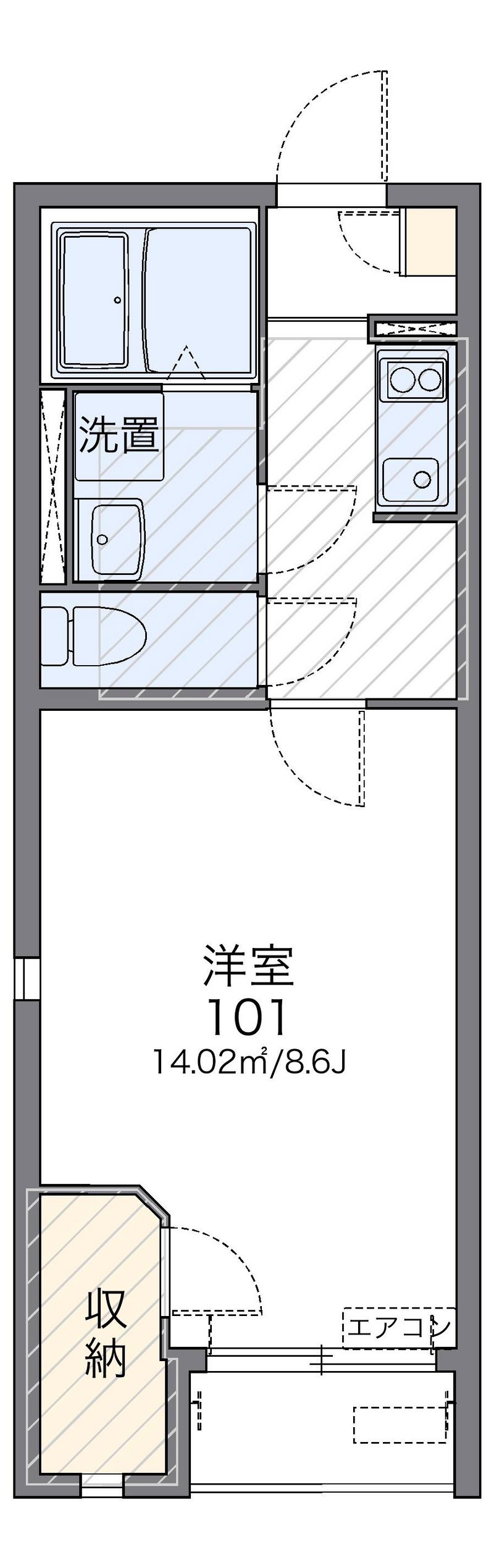 レオネクストアルカディア 間取図