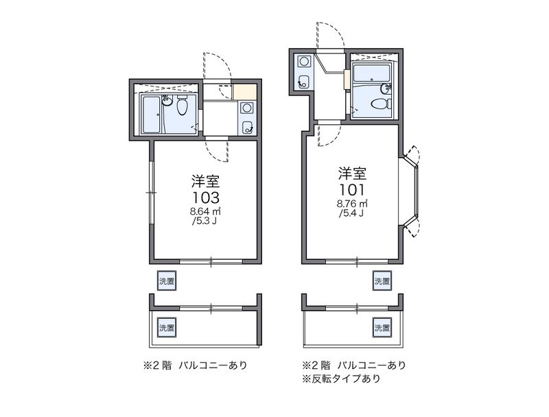 レオパレス小比企 間取り