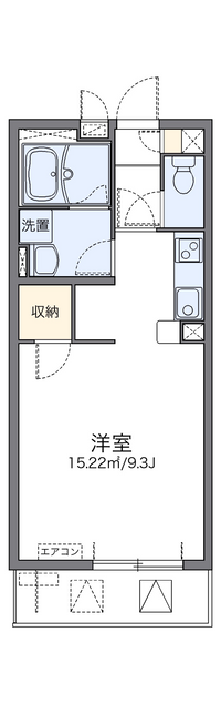 レオパレスりんぶんⅢ 間取り図