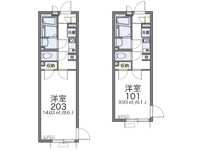 レオネクスト玻璃器 間取図