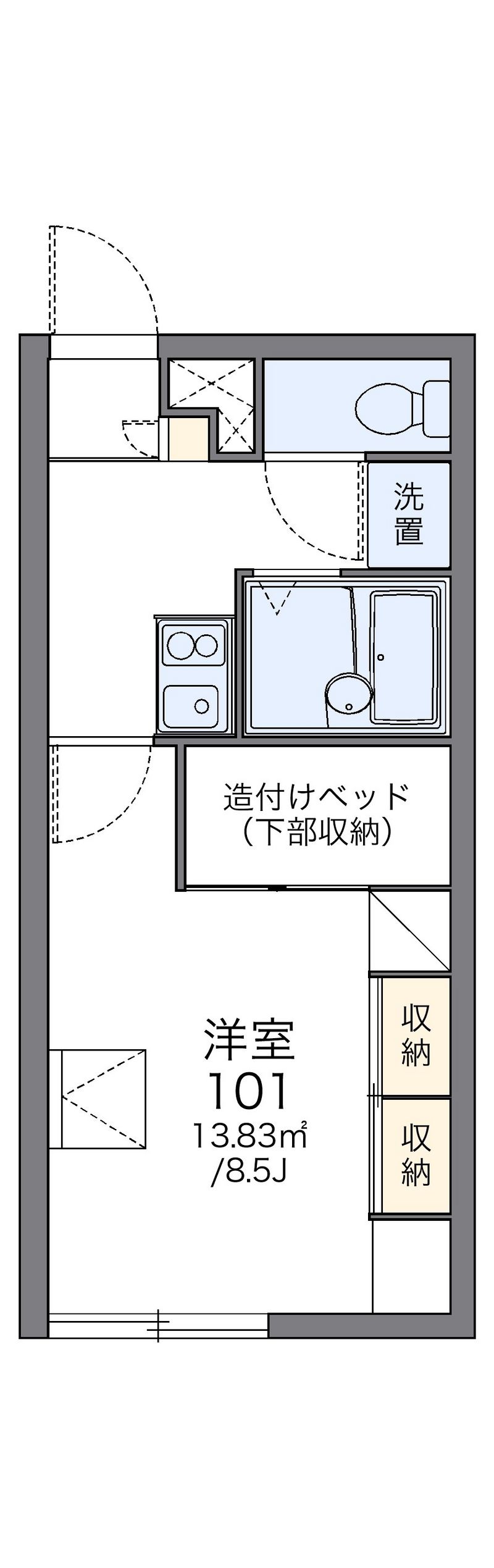 レオパレスＭＩＹＡＳＡＴＯ 間取図