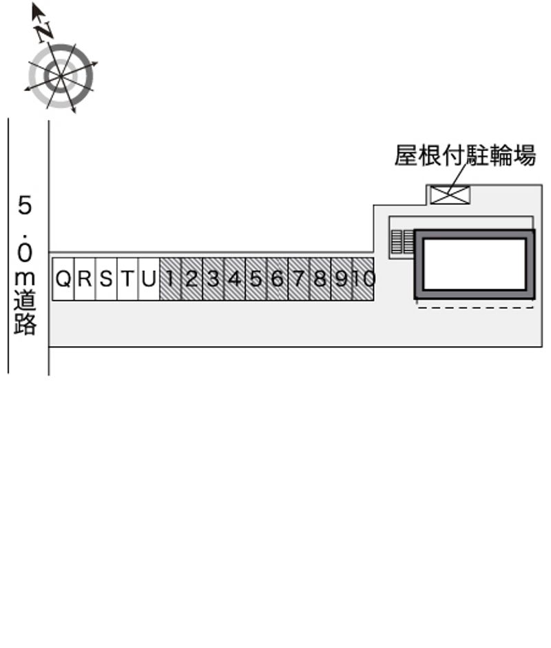 レオパレスチェリー 駐車場