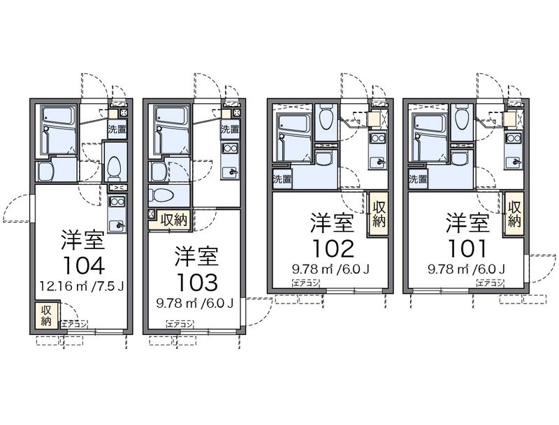 クレイノラメールエムズ 間取図