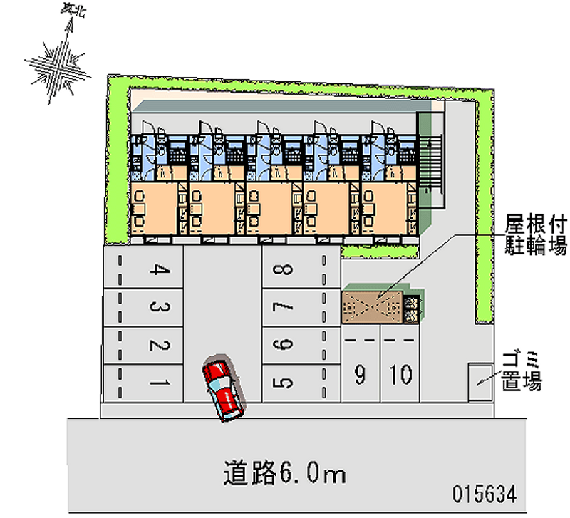 レオパレス東山台Ⅱ 月極駐車場