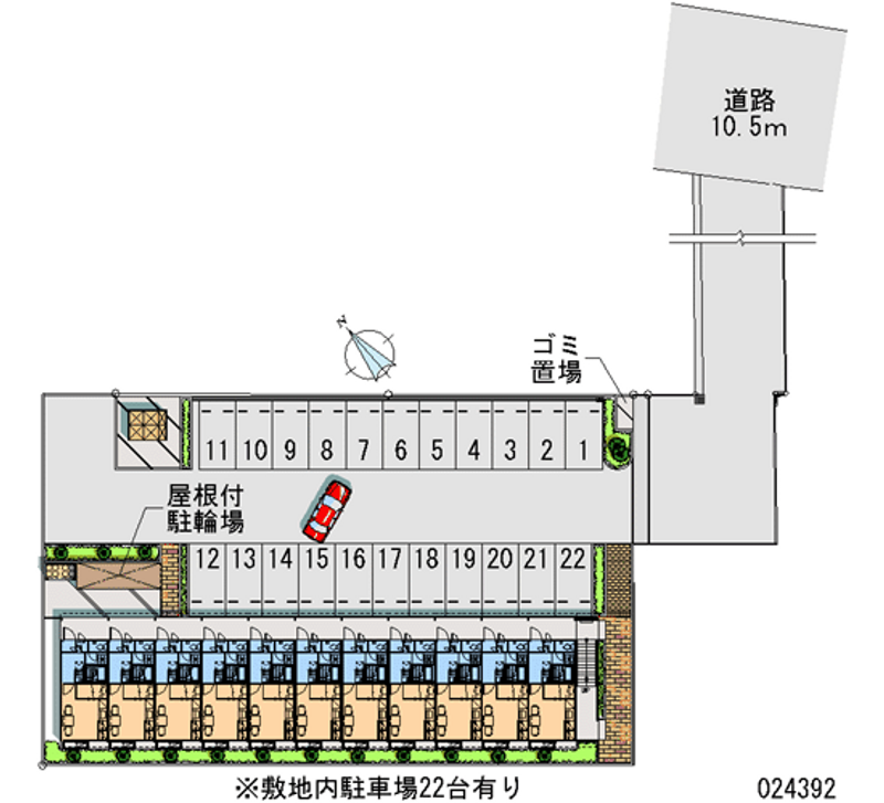 レオパレス優音 月極駐車場