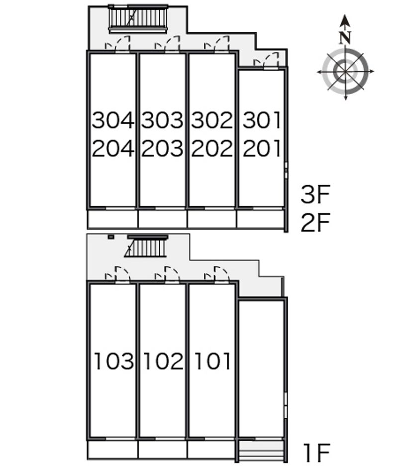 クレイノグリーンガーデン 間取配置図