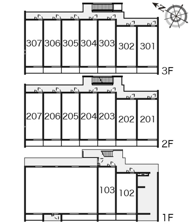 クレイノグラシアス　ツー 間取配置図