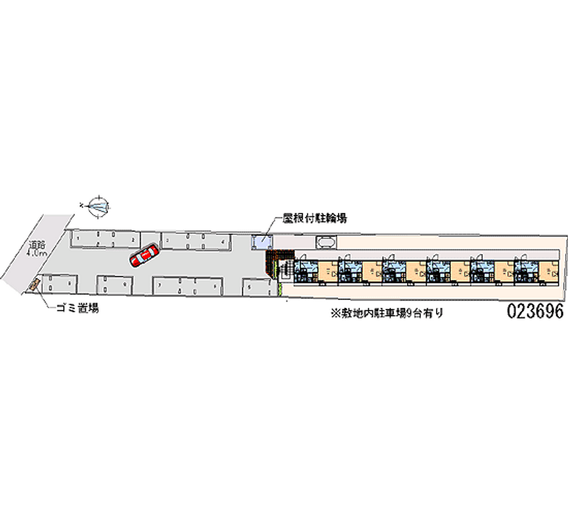 23696 bãi đậu xe hàng tháng