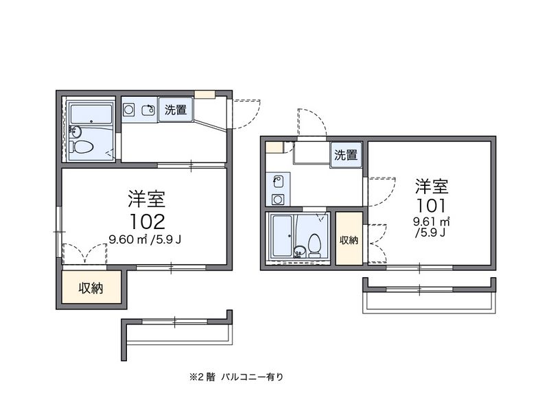 レオパレス六郷土手第２ 間取図