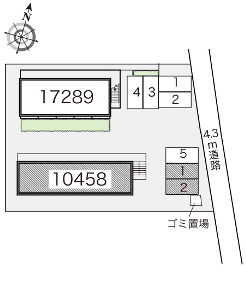 レオパレスＳｏｕｔｈＣｏｕｒｔ 配置図