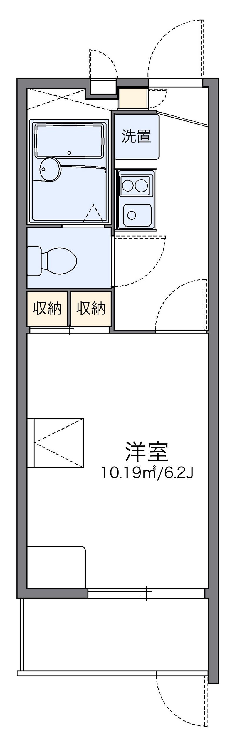レオパレス小野 間取図