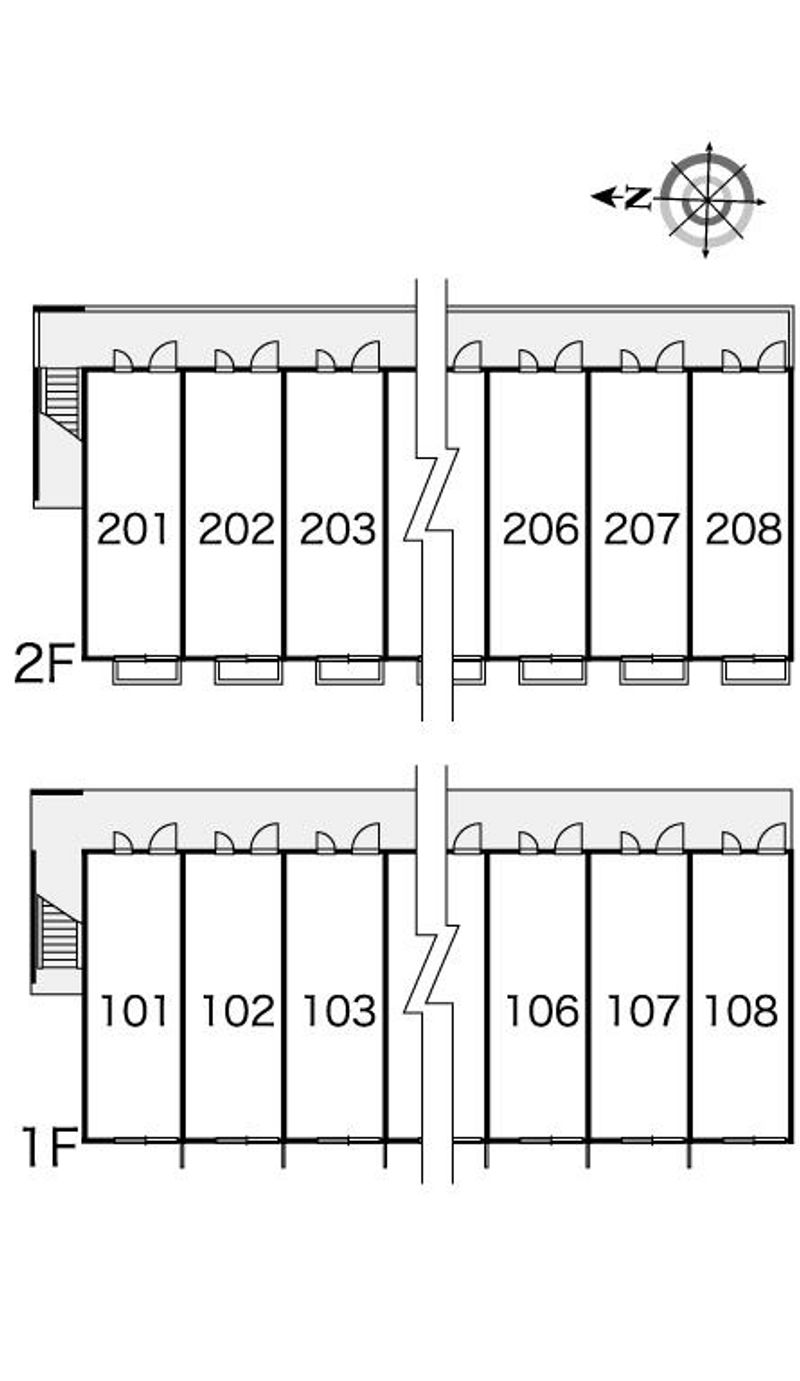 レオパレス宗郷 間取り配置図