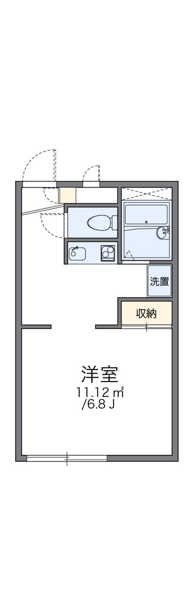 レオパレスライフタナカ 間取図
