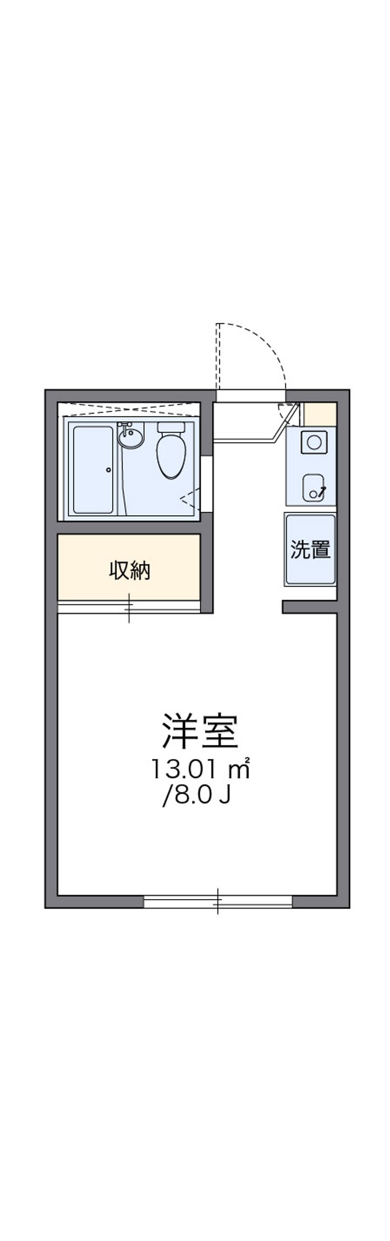 レオパレス中曽根Ⅰ 間取図
