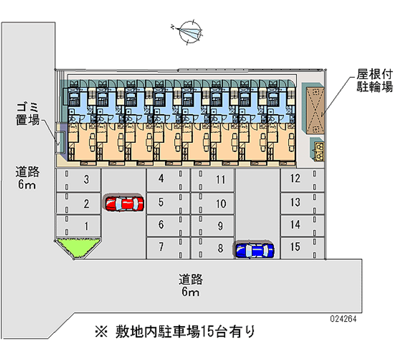 レオパレスパストラル　Ｅ 月極駐車場