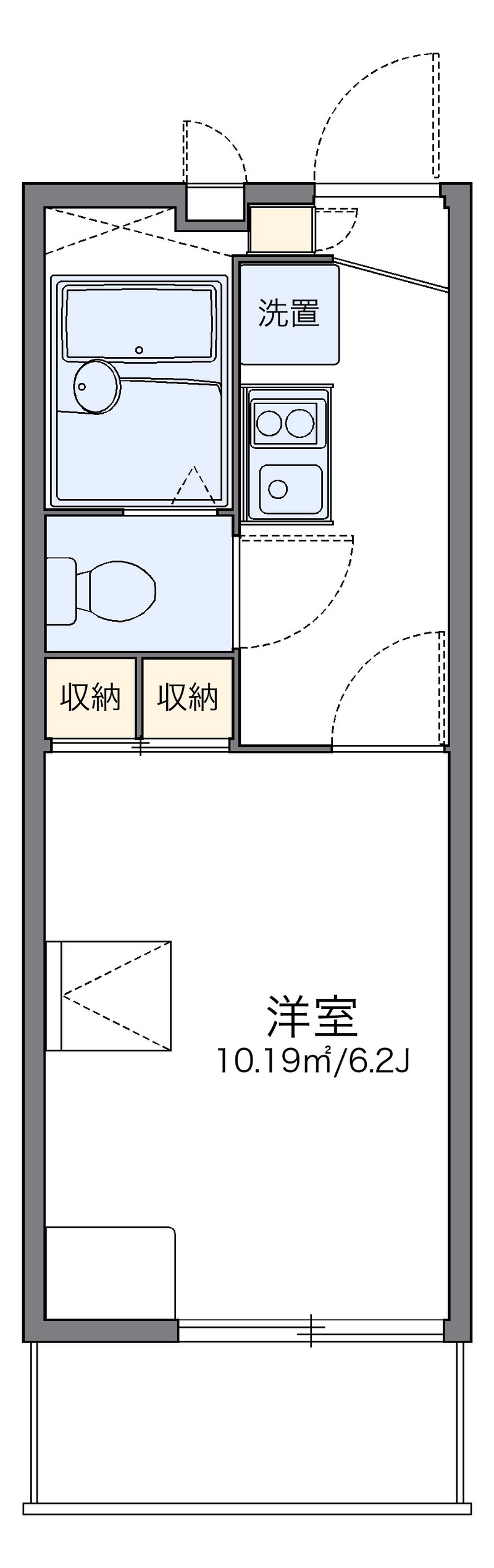 レオパレスエクセル　都町 間取り