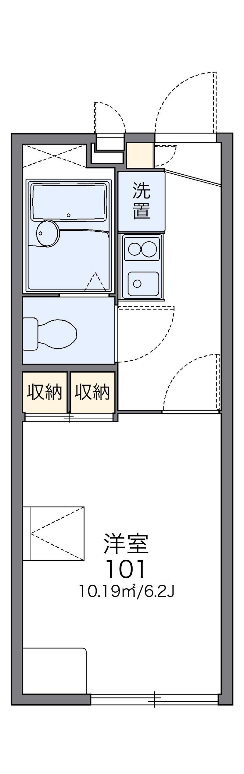 レオパレス飛鳥 間取図