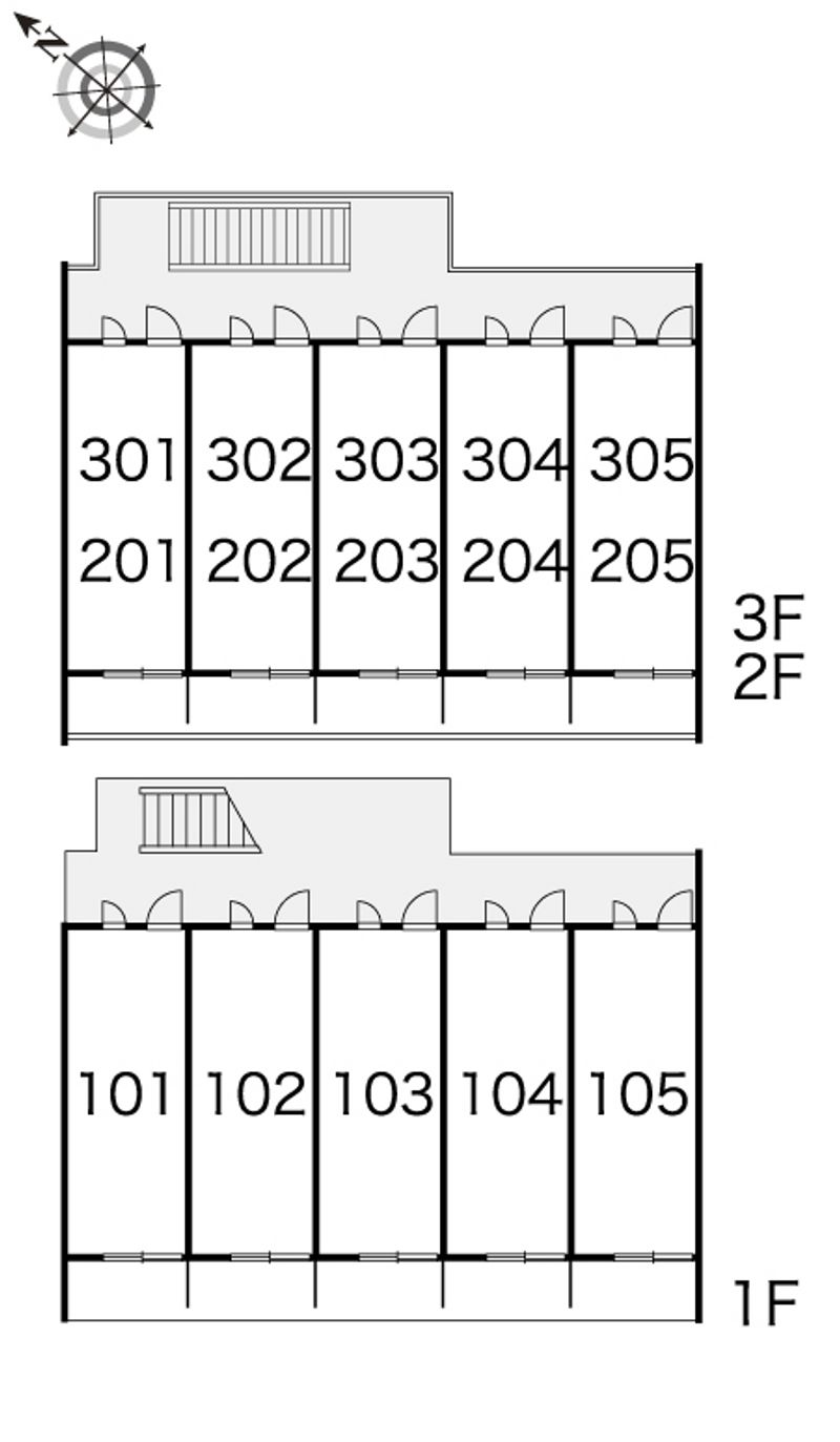 レオパレスウブスナ 間取配置図