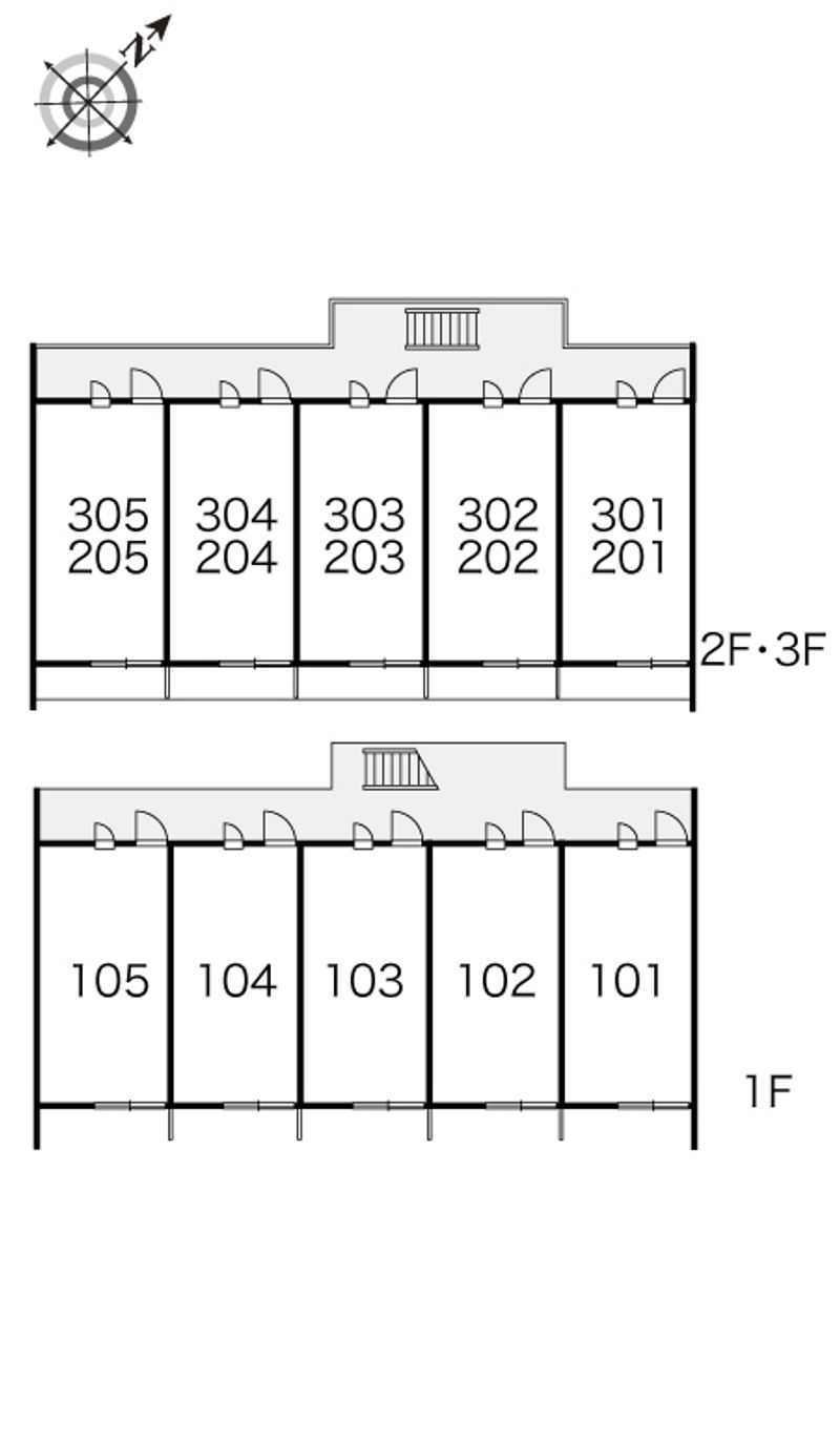 レオパレスセンタービレッジⅡ 間取り配置図