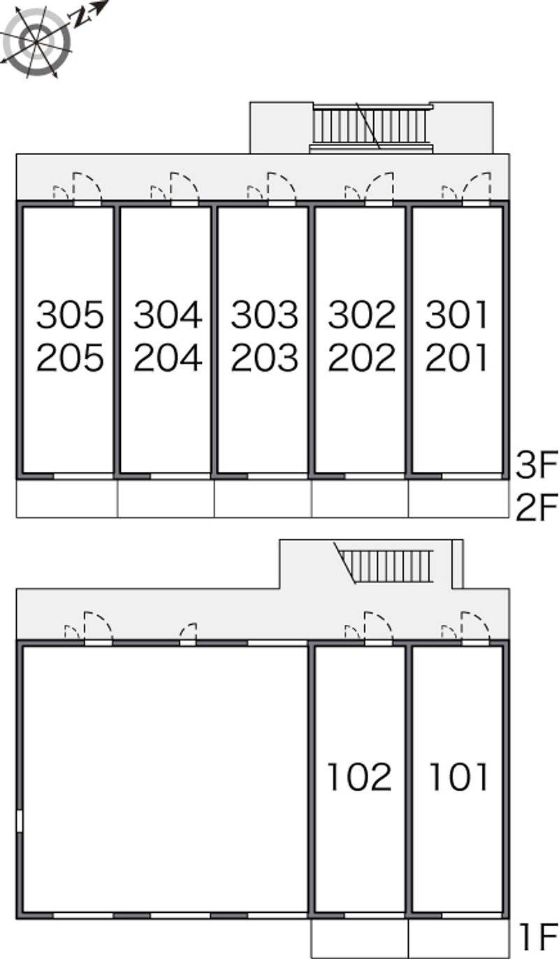 レオパレスグランドＡファースト 間取配置図