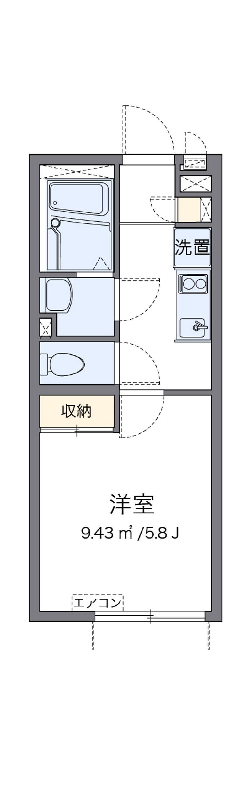 レオネクストノンブルキャトル 間取図