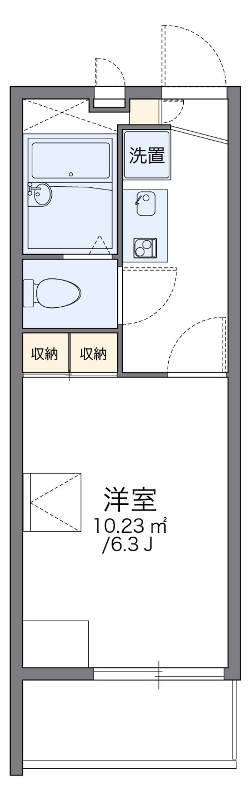 レオパレスオレンジ 間取図