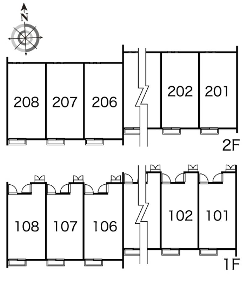 レオネクストアルホップ 間取り配置図