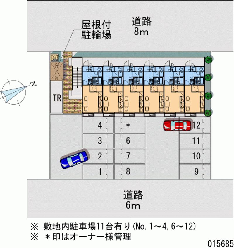 レオパレスメゾンパーク 月極駐車場