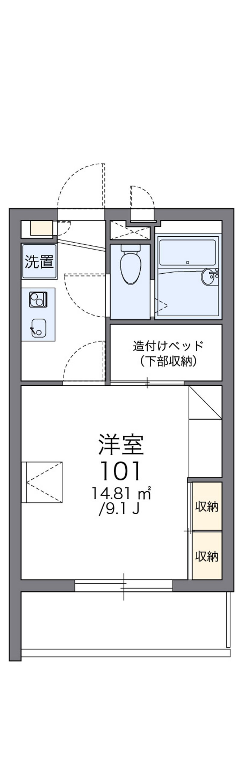 レオパレス富士見Ⅱ 間取図