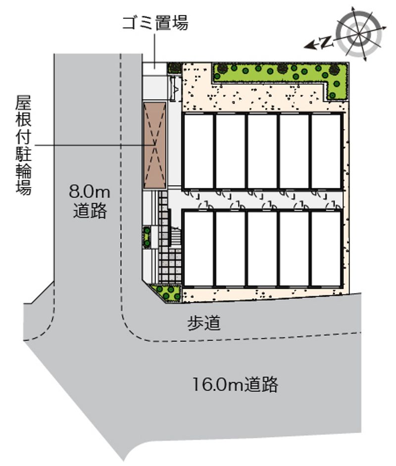 ヴィアロ高島平レジデンスＡ 配置図