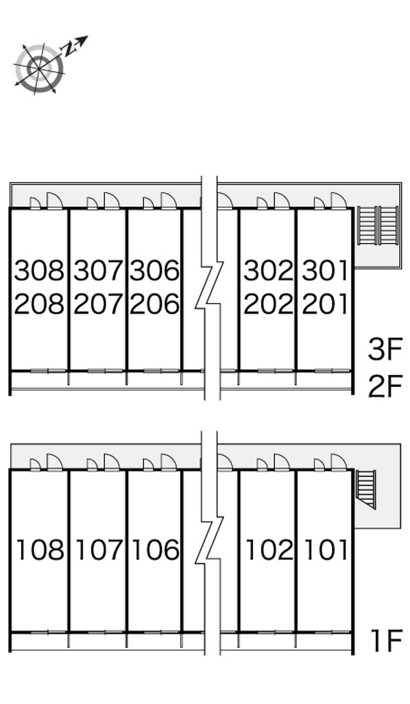 レオパレスエスペランサ 間取り配置図