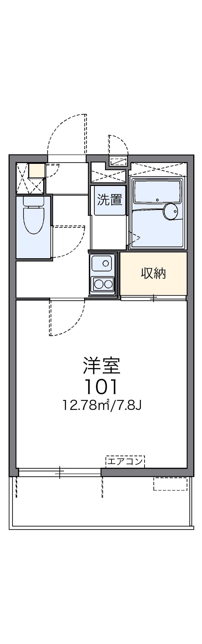 レオパレスＳＨＯ　３ 間取図