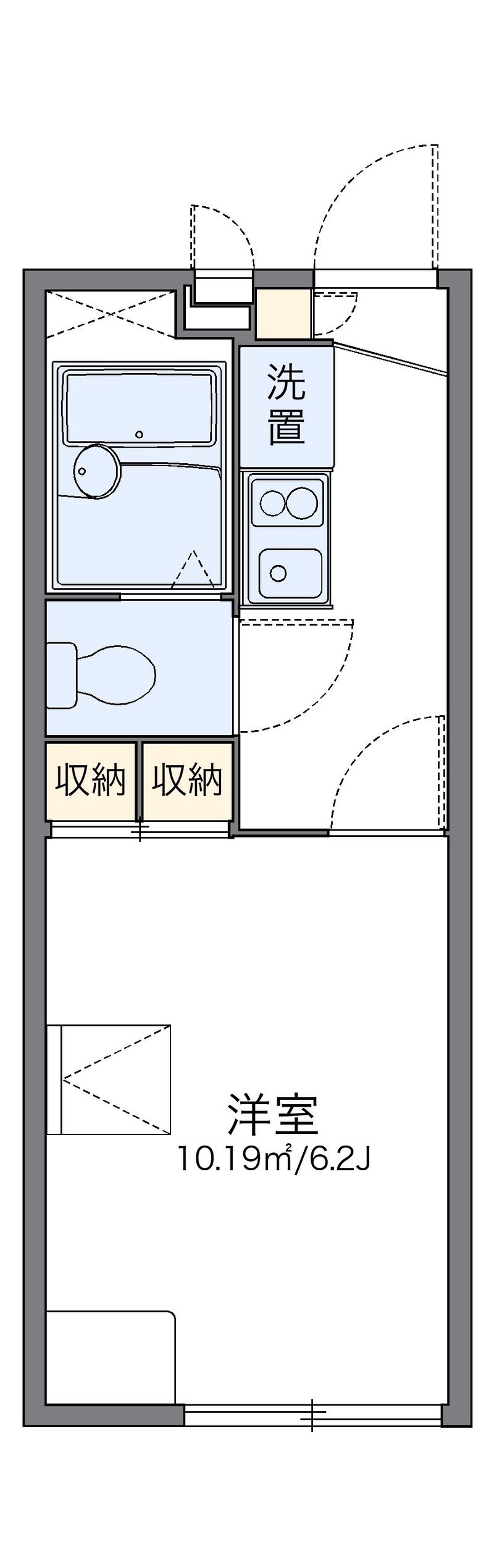 レオパレスＷｅｎｎｅｒＧｒｅｎ 間取図