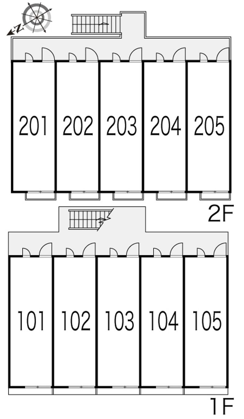 レオパレス名草山 間取配置図