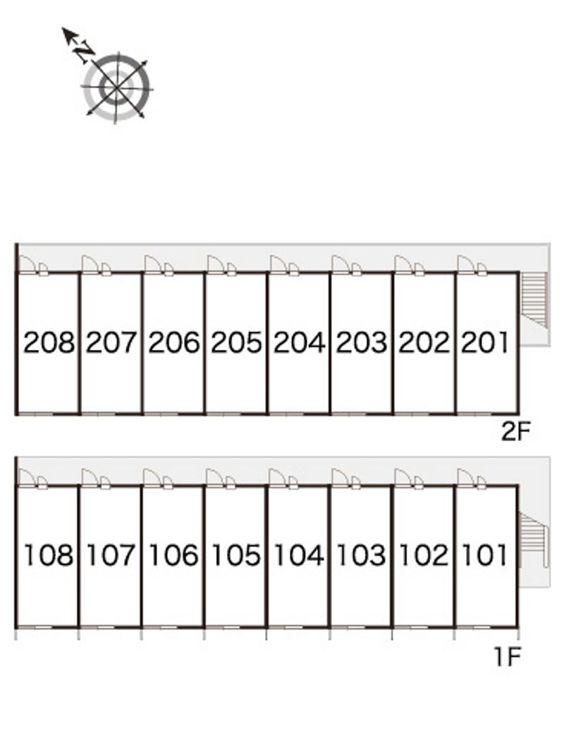 レオパレスプレジールずみの木 間取配置図