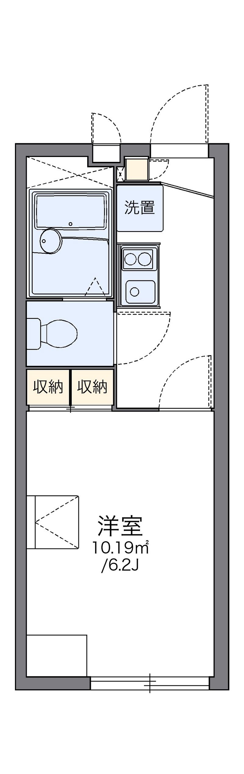 レオパレスＨ＆ＫⅡ 間取図
