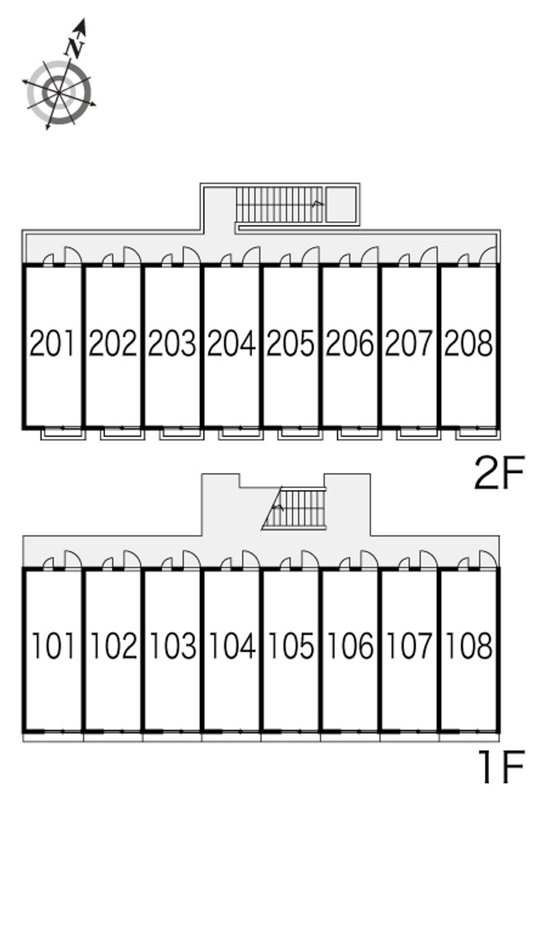 レオパレス向之芝 間取り配置図