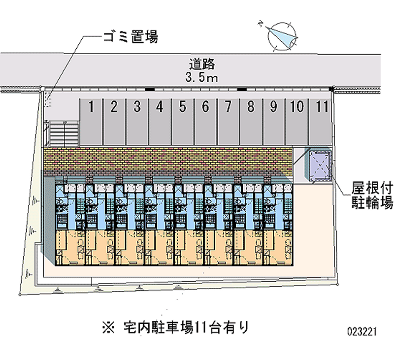 レオパレスサンジェルマン函館山 月極駐車場