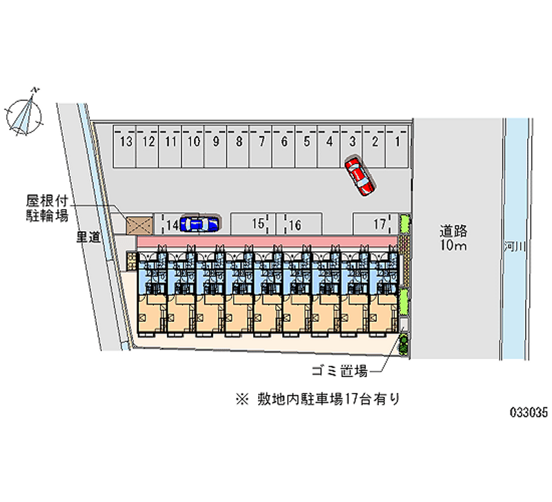 レオパレス西汐入リバーサイド 月極駐車場