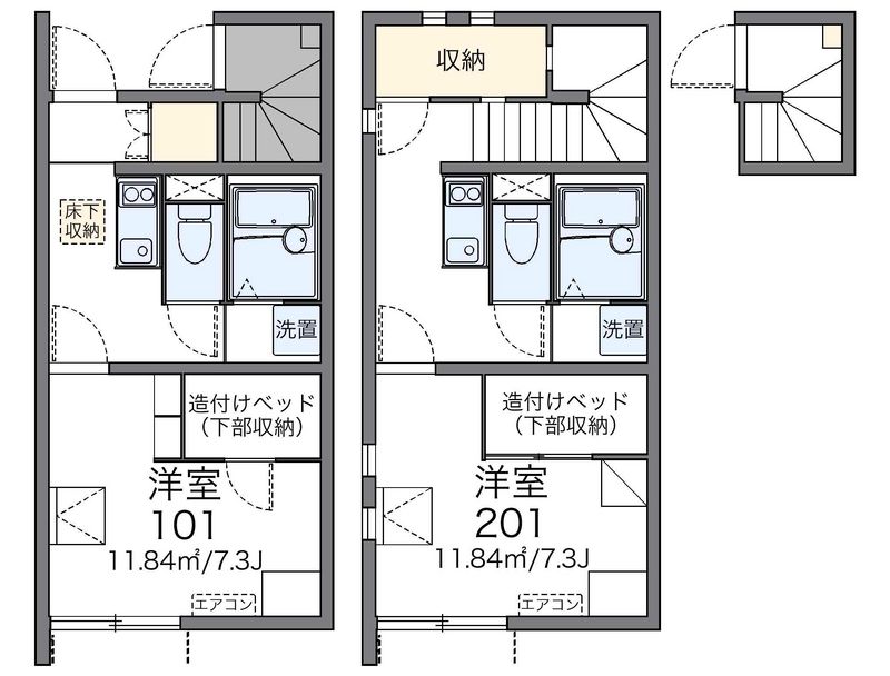 レオネクストコメ吉　ＰａｒｔⅠ 間取図