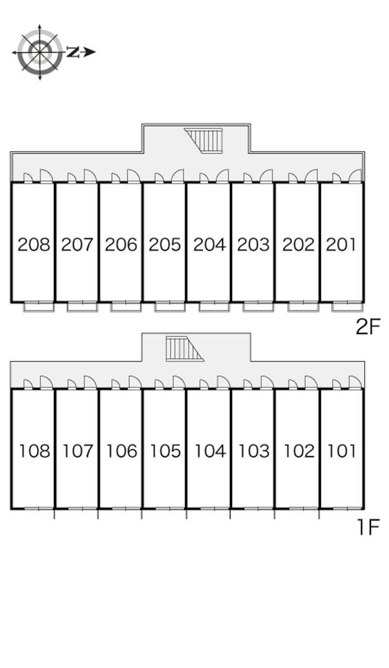 レオパレス飛鳥　戸塚 間取配置図