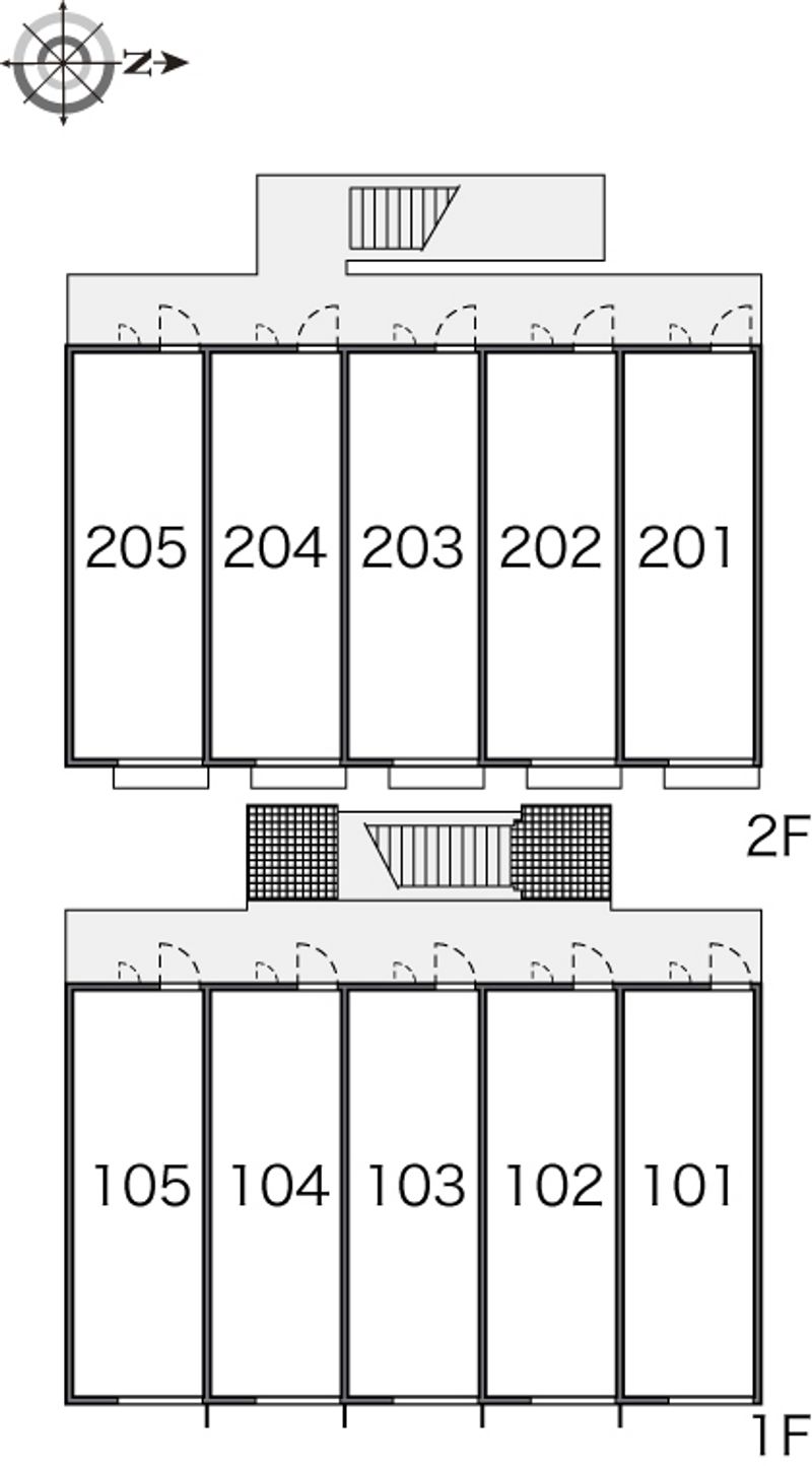 レオパレス立林 間取配置図